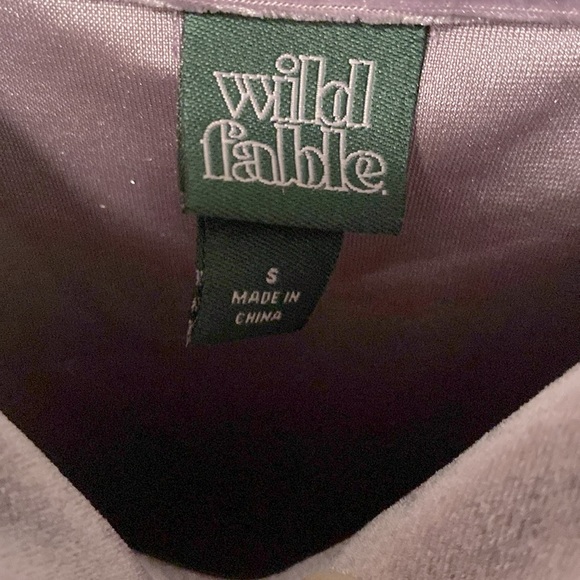 EUC [wild fable] Lavender Velvet V-Neck Tank Top Bodysuit Women’s Sz Small - Picture 9 of 14